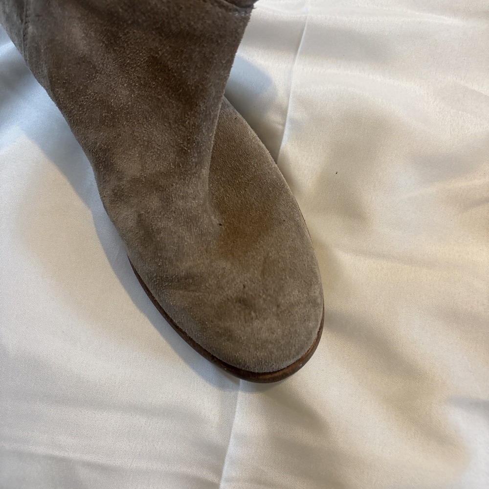 Alberto Fermani Umbria Women's beige‎ suede slouch booties Size 6 36.5 - Picture 8 of 13